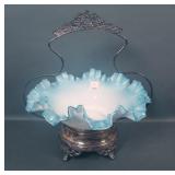 Victorian Blue/White Cased Brides Bowl
