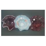 Three Fenton Brides Bowls