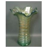 Imperial Lime Green Ripple 7 1/2" Vase