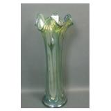 IMperial Helios Green Parlor Panels 11 1/8" Vase