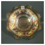 Fenton Green Peter Rabbit Ruffled Bowl (Damaged)