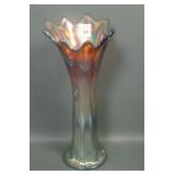 Fenton Amethyst Long Thumbprint 10 3/4" Vase