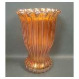 Fenton Marigold Rib & Panel Bulbous Vase