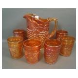 Imperial Grape Dk Marigold 7 Pc Water Set