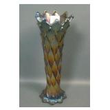 Dugan Purple Lined Latice 9 3/4" Vase