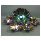 Imperial Elec.Purple Zipper Heart 7 Pc Ruffled Set