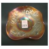 Fenton Marigold Kittens 4 Sided Bowl