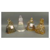 Lot of Four Carnival Glass Southern Belles Figures