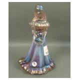 Fenton Plum Carnuval Glass Bridesmaid Figurine