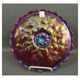 Fenton Red Holly 85th Birthday Commemorative Plate