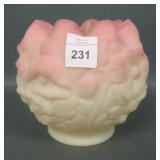 Fenton Burmese Poppy Rose Bowl