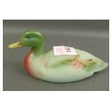 Fenton Lotus Mist Burmese Mallard Duck