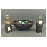 Imperial IG Smoke Carnival Glass Lot