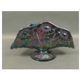 Fenton Purple  Beaded Daisy Ftd Banana Boat