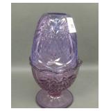 Fenton Amethyst/Lilac Crytsal Pineapple Fairy Lamp