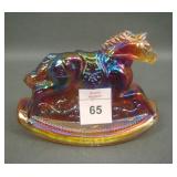 1981 Guernsy Bennett Red Amberina Rocking Horse