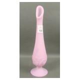 Fenton Lavender Satin Water Lily Vase