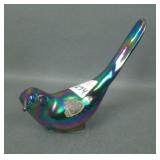 Fenton Purple Iridised Bird of Happiness Figurine