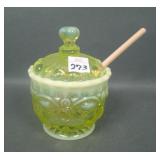 Mosser Vaseline Opal Eye Winler Jam/ Honey Jar