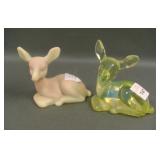 Two Fenton  Fawn Figurines