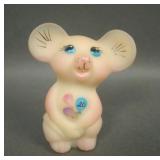 Fenton NFG 2010 Burmese Hand Painted Mouse