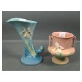 2 Piece Roseville Pottery Iris Items