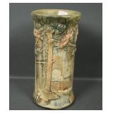 Weller Pottery Woodland Forest Cylinder Vase