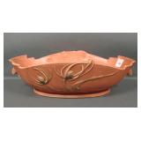 Roseville Pottery Pink/Red Thistle Console Bowl
