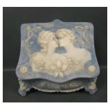 Incolay Studios Blue Decorated Jewelry Box