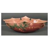 Roseville Pottery Pink Bleeding Heart Console Bowl