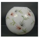 Large Consolidated Glass Decorated Con Cora Vase