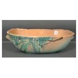 Roseville Pottery Pink/Green Moss Console Bowl