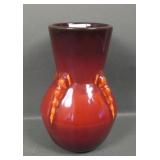 Roseville Pottery Red Topeo Vase