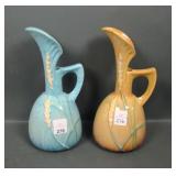 Two Roseville Pottery Wincraft Ewers