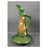 Roseville Pottery Green Snowberry Ewer