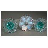 Lot of Three Victorian Glass Curtain Tie Backs