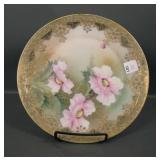 Nippon Gold Moriage & Floral Decorated Plaque