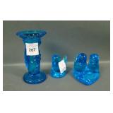 Three Piece Contemporary Glass Lot