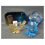 Four Piece Contemporary Glass Lot