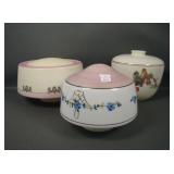 Lot of Three Vintage Phoenix Decorated Shades