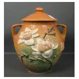 Roseville Pottery Tan Magnolia Cookie Jar