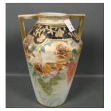 Beautiful Nippon Gold & Floral Decorated Vase