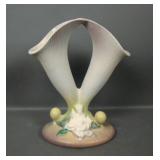 Roseville Pottery Gardenia Double Cornucopia Vase