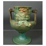 Roseville Pottery Greebn Bushberry Handled Vase