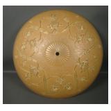 Phoenix Glass Yellow Wash /Crystal Deco Shade