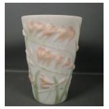 Phoenix Freesia Reverse Decorated 8 1/2" Vase