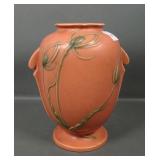 Roseville Pottery Red Teasel Vase