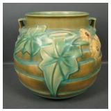 Roseville Pottery Luffa Handled Vase