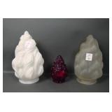 Three Phoenix Glass Flame Light Shades