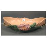 Roseville Pottery Pink Water Lily Console Bowl